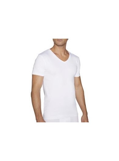 Camiseta interior térmica cuello pico manga corta – Ysabel Mora