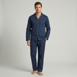 Pijama caballero largo abierto