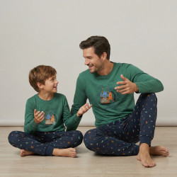 Pijama mochila niño M/L alg. orgánico