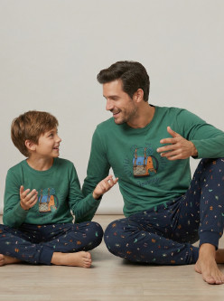 Pijama mochila niño M/L alg. orgánico