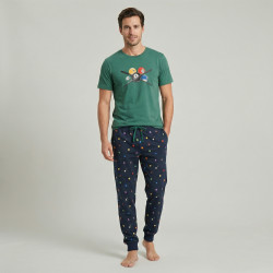 Pijama caballero billar 3 piezas