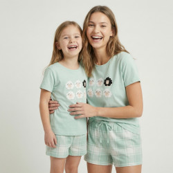 Pijama infantil M/C alg. orgánico
