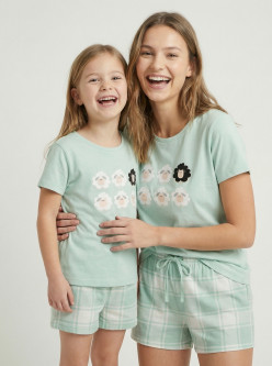 Pijama infantil M/C alg. orgánico