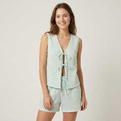 Pijama corto lazo bambula