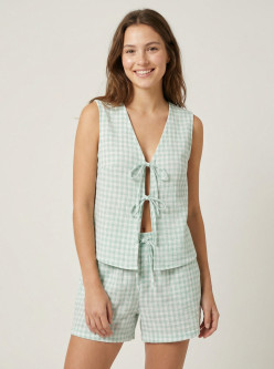 Pijama corto lazo bambula