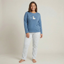 Pijama pato mujer largo curvy