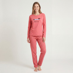 Pijama mujer largo perro salchicha