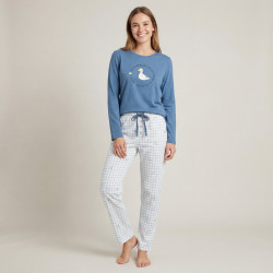 Pijama pato mujer largo