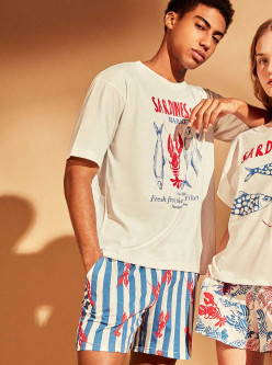 Pijama corto caballero