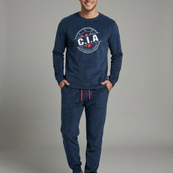 Pijama microvelour caballero