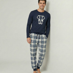 Pijama afelpado caballero elefante
