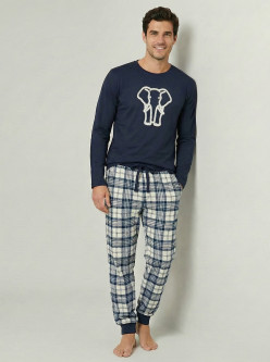 Pijama afelpado caballero elefante