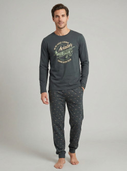 Pijama afelpado caballero aviator