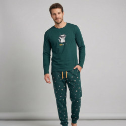 Pijama afelpado caballero mapache turno de noche