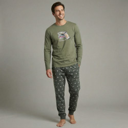 Pijama afelpado caballero Old school