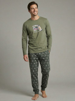 Pijama afelpado caballero Old school
