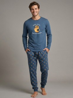 Pijama afelpado caballero patos