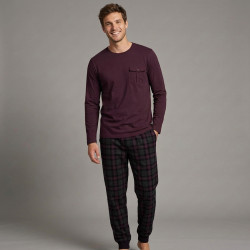 Pijama afelpado caballero bolsillo