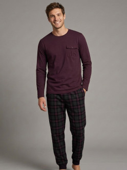 Pijama afelpado caballero bolsillo
