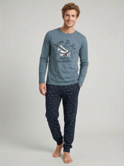 Pijama algodón caballero avioneta