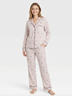 Pijama afelpado abierto mujer luna y estrellas