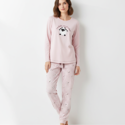 Pijama afelpado mujer oveja negra