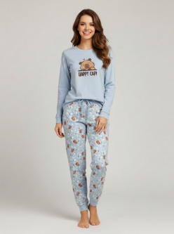 Pijama afelpado mujer