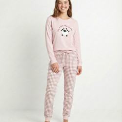 Pijama cozy abierto mujer