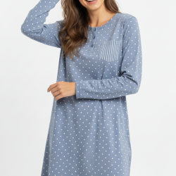 Camisón algodón fino mujer rayas