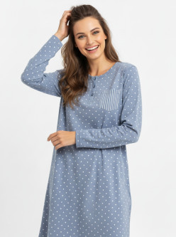 Camisón algodón fino mujer rayas