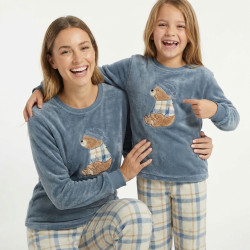 Pijama coralina niños oso