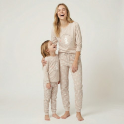 Pijama algodón fino niños conejo