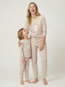 Pijama algodón fino niños conejo