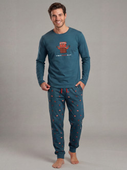 Pijama algodón fino caballero