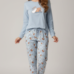Pijama algodón fino mujer capibara