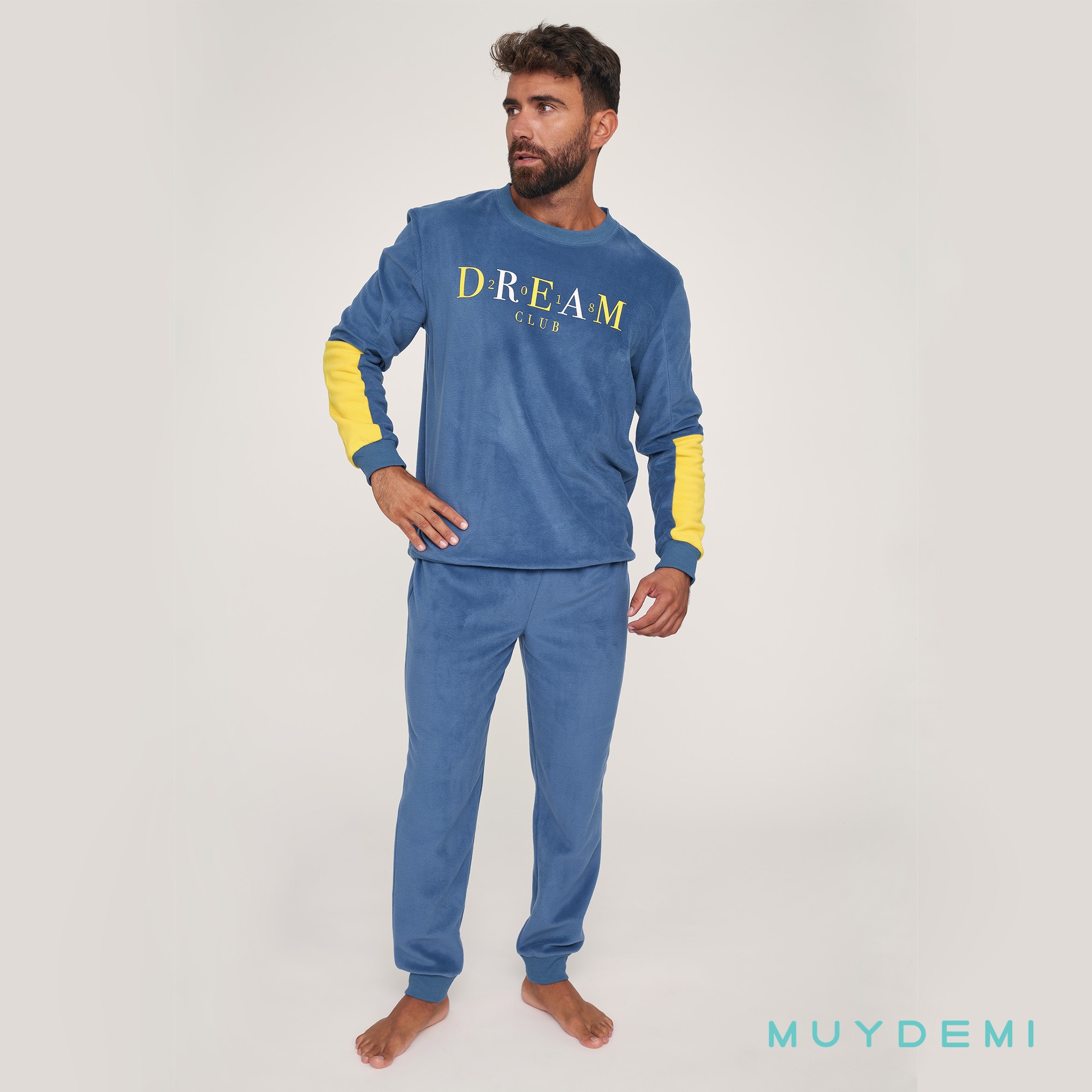 Ropa Pijamas Afelpadas Para Hombre Pijama Hombre Invierno Comoda